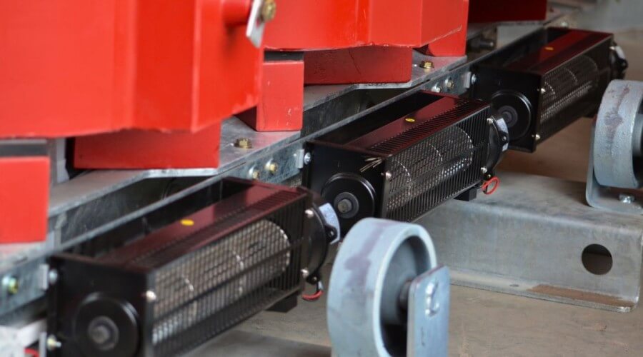 imágen de ventilación forzada en transformadores de aislación seca